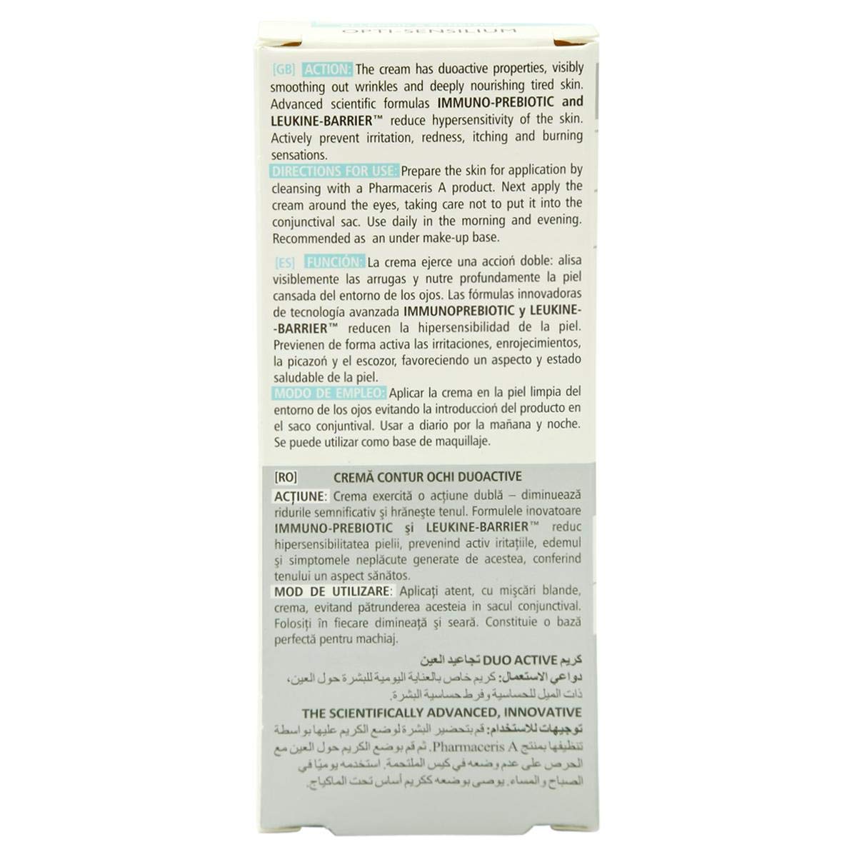 pharmaceris opti sensilium anti wrinkle eye cream