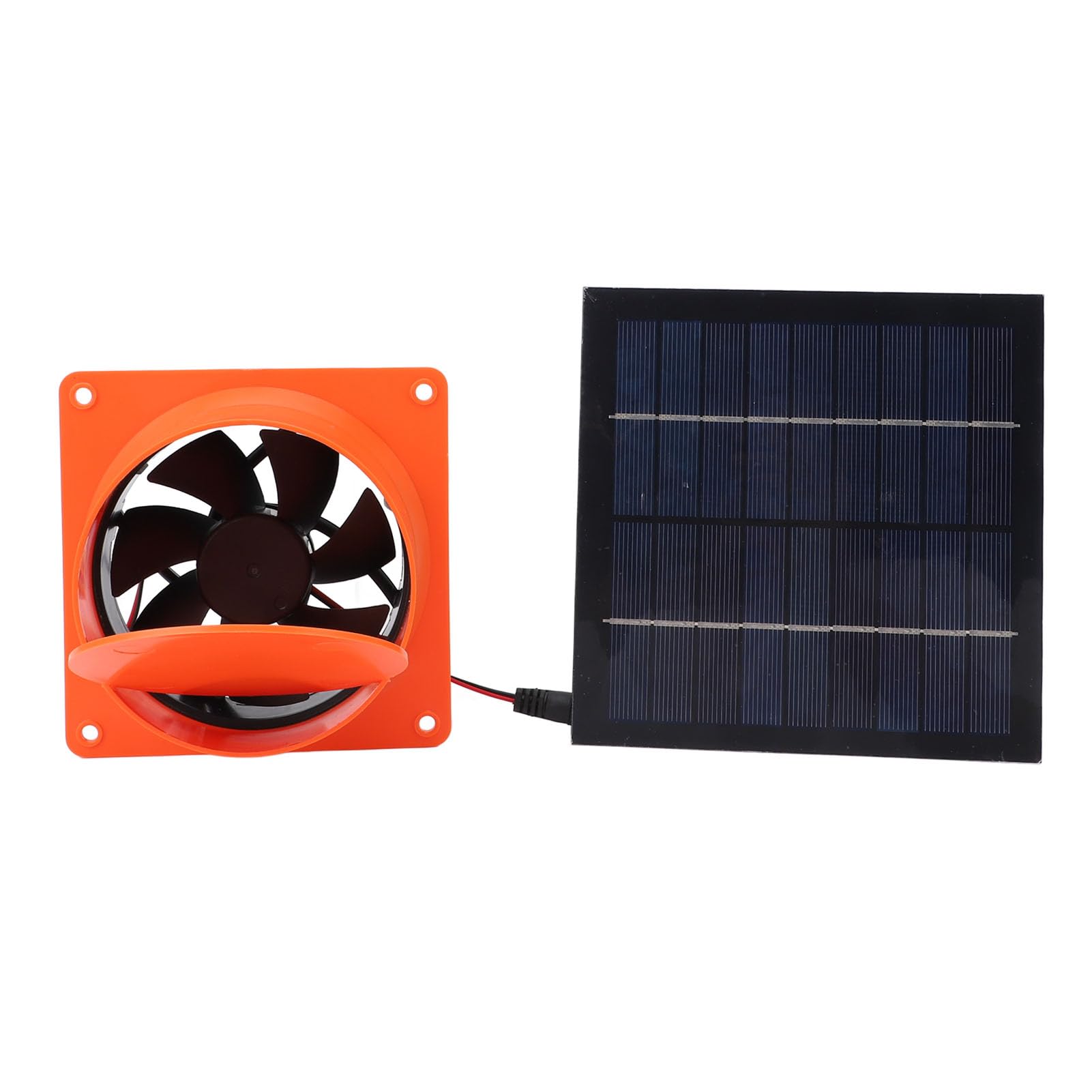 20W Solar Powered Fan, Solar Exhaust Fan with Monocrystalline Panel, Water Proof Shutter Vent Fan Kit with Strong Airflow for Outside Greenhouse Chicken Coop Shed