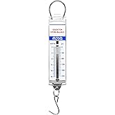 Eisco Spring Balance, Weight Scale, 0-2000g, Newtons &amp; Grams, Transparent | Force &amp; Mass on One Instrument, Re-Zero After Setup, 40g Subdivisions, For Physics Demos &amp; Experiments