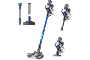 FABULETTA Cordless Vacuum Cleaner, 38Kpa Powerful Suction Up to 50 Min Runtime, 8 in 1 Lightweight Stick Vacuum Cleaner with Brushless Motor, Great for Pet Hair & Hard Floor