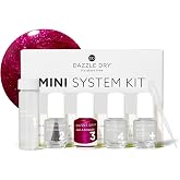 Dazzle Dry Mini Kit &ndash; Kaleidoscope &ndash; 4 Step System (5 Piece Kit) | A Metallic Fuchsia &middot; Full Coverage &middot; Metallic Finish &middot; Quick-Dry &middot; 5 Manicures