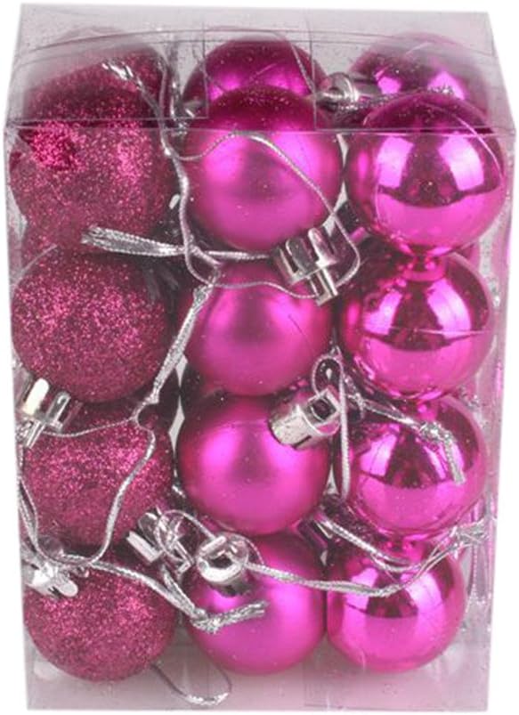 Sumen Xmas Ball Ornaments 24-Pack 30mm Christmas Tree Ball Bauble Hanging Home Party Decor