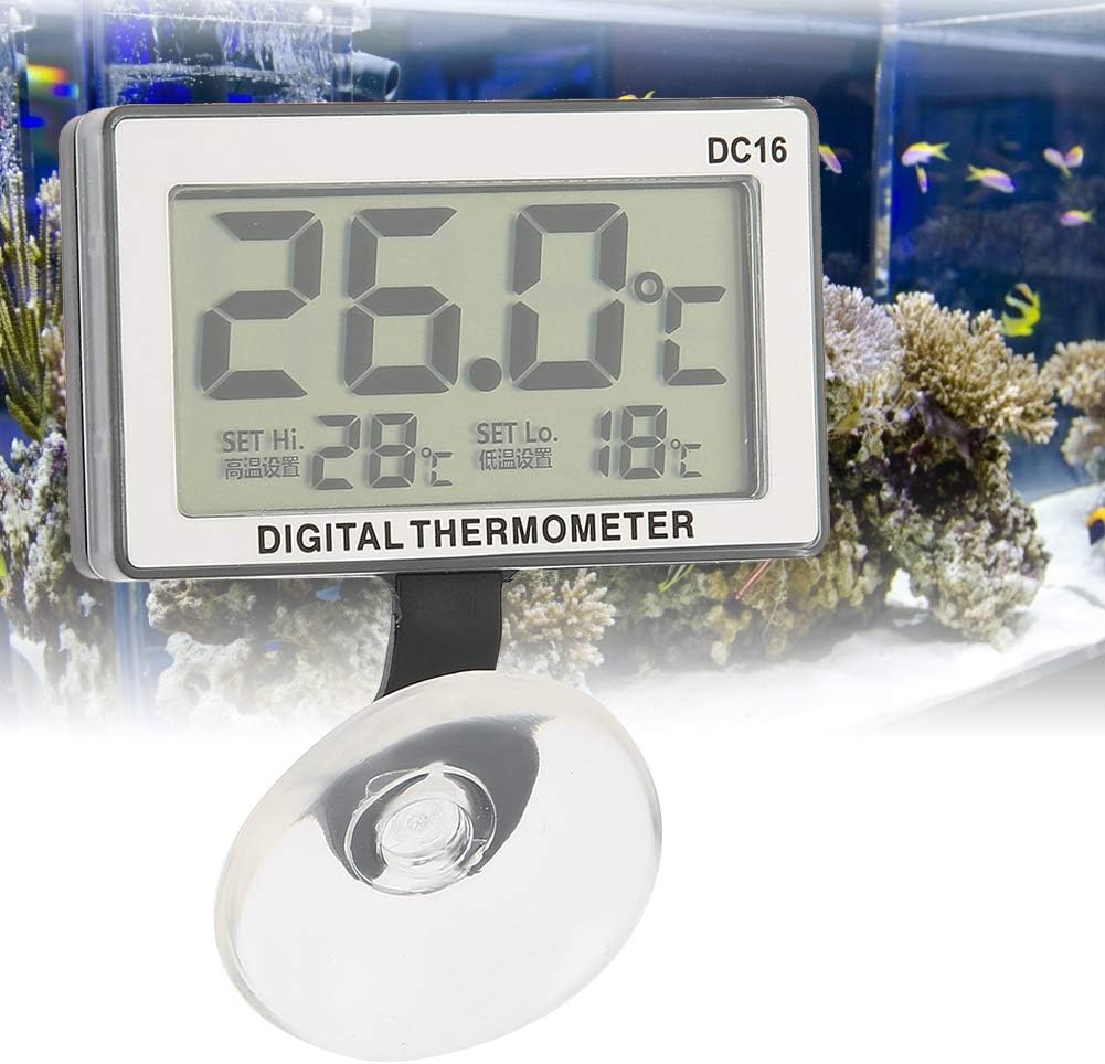 Aquatic Suction Cup Aquarium Diving Thermometer Submersible Cupula for Fish Tanks Mini Alarm of Temperature Meter aquatic equipment - Image 4
