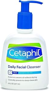 Cetaphil Daily Facial Cleanser Normal to Oily Skin 235ml 8oz Gentle Face Wash view 1