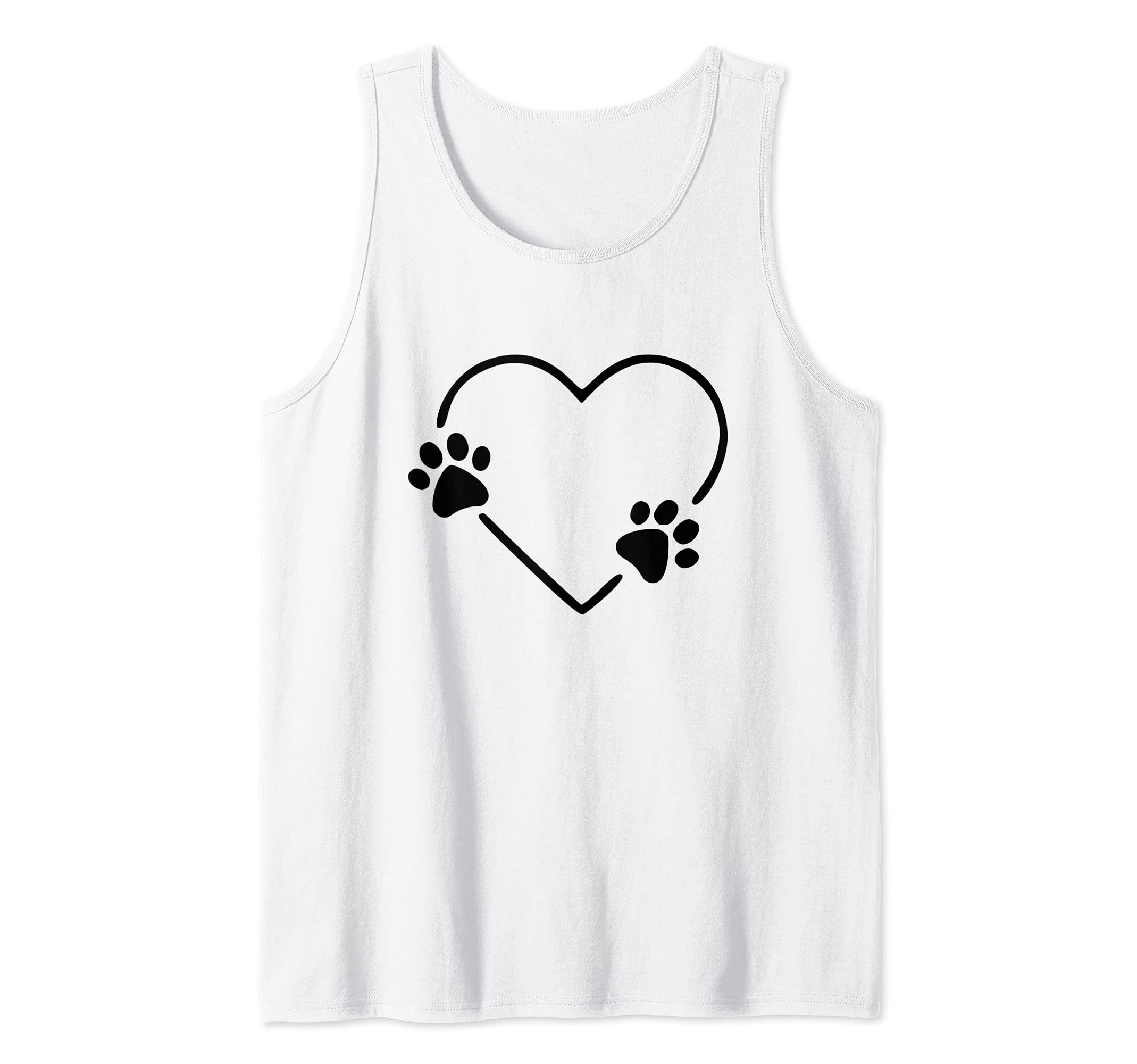 Dog Heart Dog Paw Dog Mom Dog Mama Tank Top