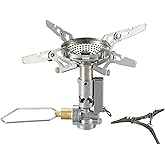 CAMPINGMOON XD-2F Canister Top Stove Portable Foldable Stabilizer XD-2F/Z41 | Compact Foldable w/igniter w/Gas Fuel Can Stabilizer XD-2F/Z41