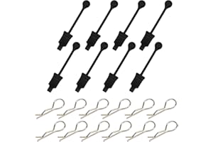 MOSHNOLY 8 PCS Rubber Body Clip Retainer Shell Fixed Buckle Lock AR390178 for ARRMA 1/7 Mojave Limitless 1/8 Typhon Kraton RC Car, Body Clips W/Rubber Retainers RC Car Parts