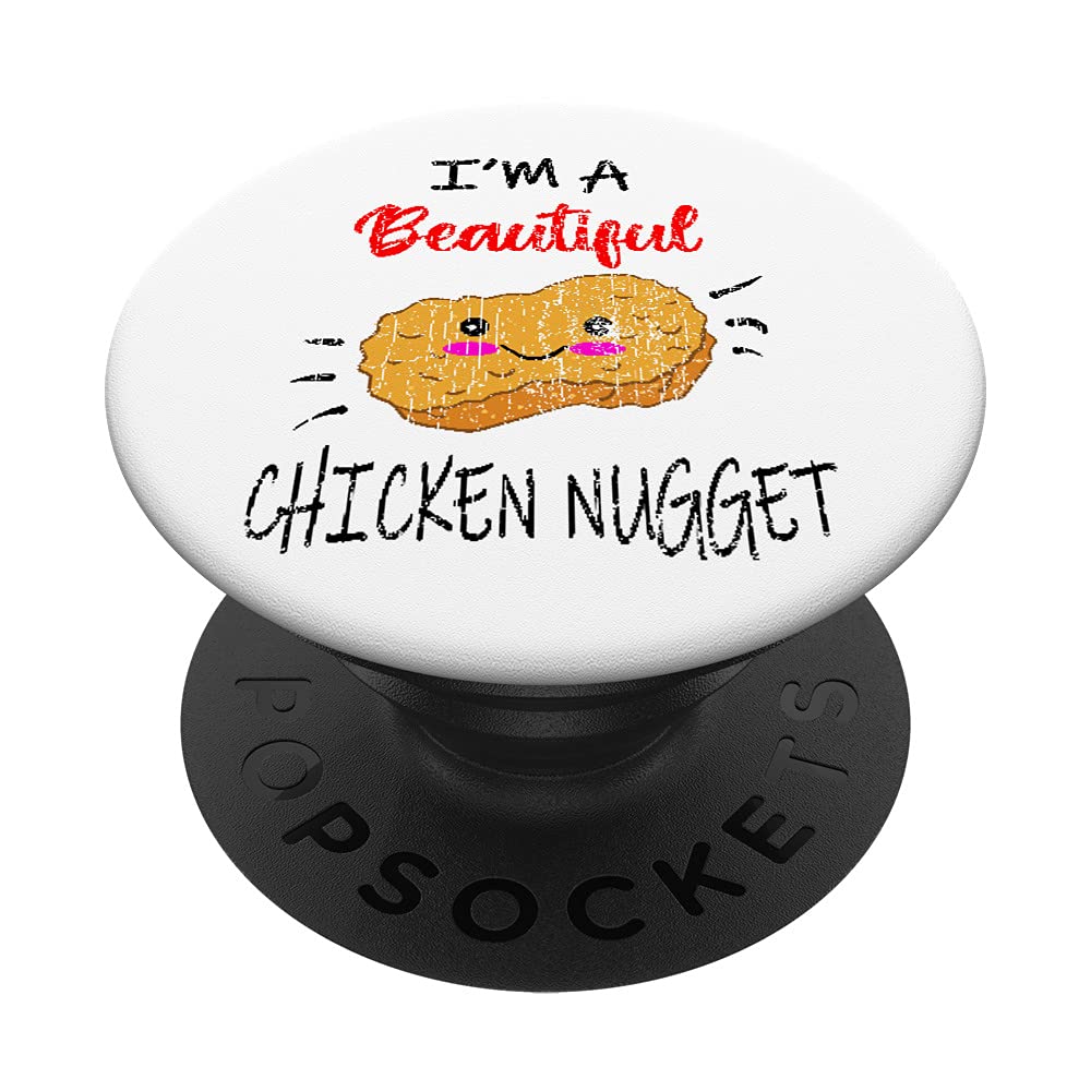 Beautiful Chicken Nugget Funny Fried Chicken Eater Graphic PopSockets Swappable PopGrip