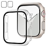 JZK 2 Pack Case with Tempered Glass Screen