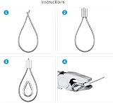 YEYIT 17Pcs Cable Rope Kit 10M 304 Stainless Steel PVC Coated Wire Rope view 3