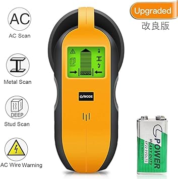 Amazon 下地センサー 下地探し 壁うら探し デジタル探知機 高感度センサー スタッド 金属 Ac電源 木材 壁裏探知 防災 引っ越し 乾電池式電動工具 下地探し