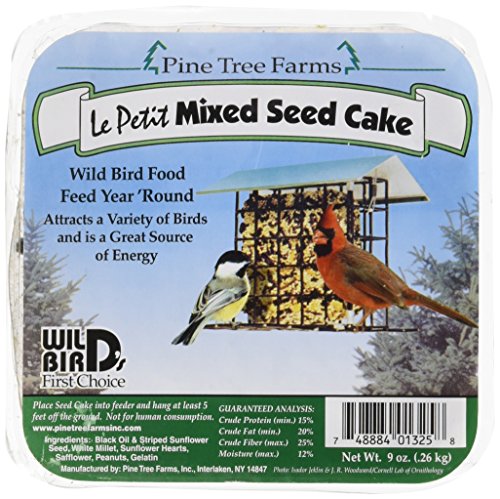 Pine Tree Farms 1325 Le Petit Mixed Seed Cake, 9-Ounce