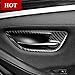 Carbon Fiber Car Door Handle Frame Trim Cover For BMW 5 Series F10 F11 2011-2015