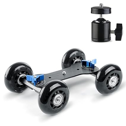 Selens Cámara de sobremesa Dolly Skater estabilizador de cámara ...