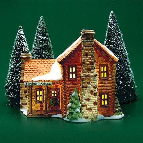 Amazon Com Department 56 Timber Knoll Log Cabin 65447 Home Kitchen