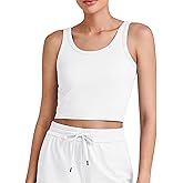 G4Free Workout Tank Tops for Women Slim Fitted U Neck Ribbed Athletic Gym Yoga Cropped Tanks Summer Casual