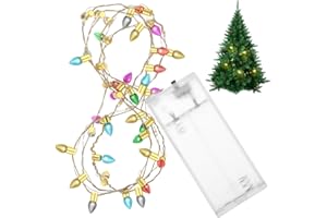 Artibetter Battery Powered Mini LED Globe String Lights for Christmas Tree and Dollhouse Decor Bright