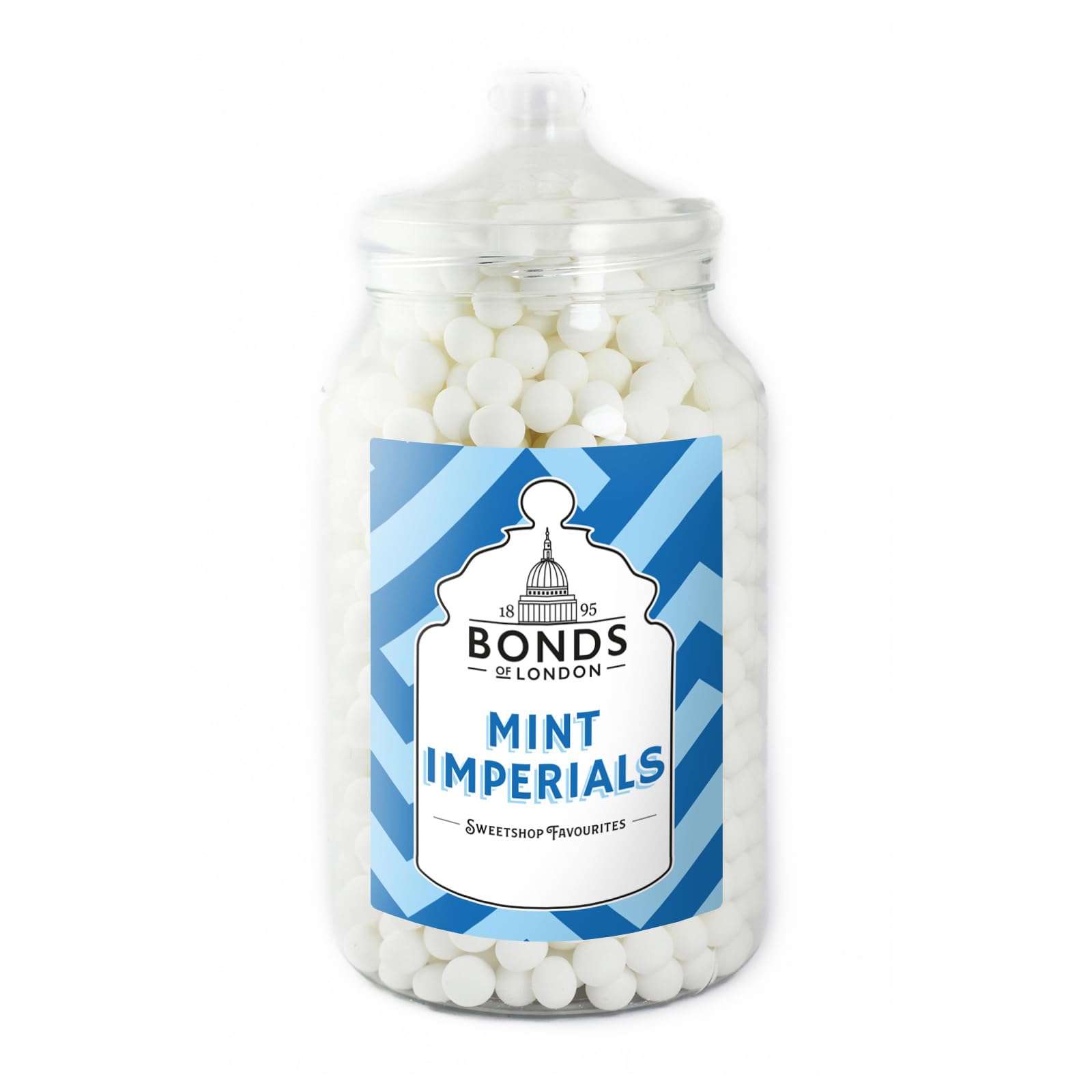 Bonds of London Mint Imperials Jar, Retro Breath Freshening Sweets, Vegetarian, 2.5 Kg (Pack of 1)