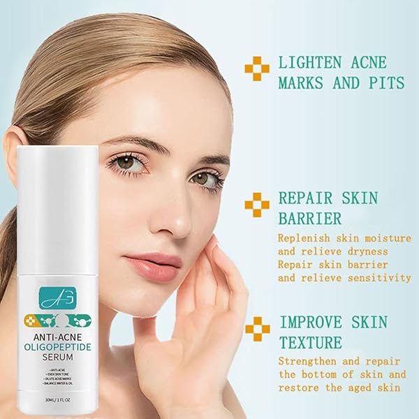 ADRIGO ANTI ACNE OLIGOPEPTIDE SERUM FOR FACE CARE SKIN BARRIER REPAIR. TREATMENT TO REDUCE MARKS AND PITS, STIMULATING COLLAGEN PRODUCTION TO REJUVENATE YOUR SKIN WITH DRYNESS RELIEF.