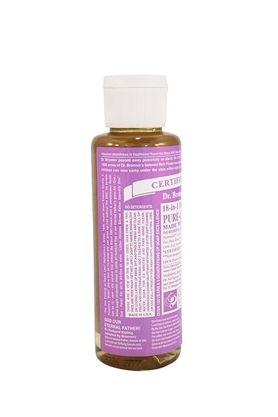 DR BRONNERS MAGIC SOAP ALL ONE CSLA04 4 OZ LAVENDER 18 IN 1 DR. BRONNER’S LIQUID SOAP