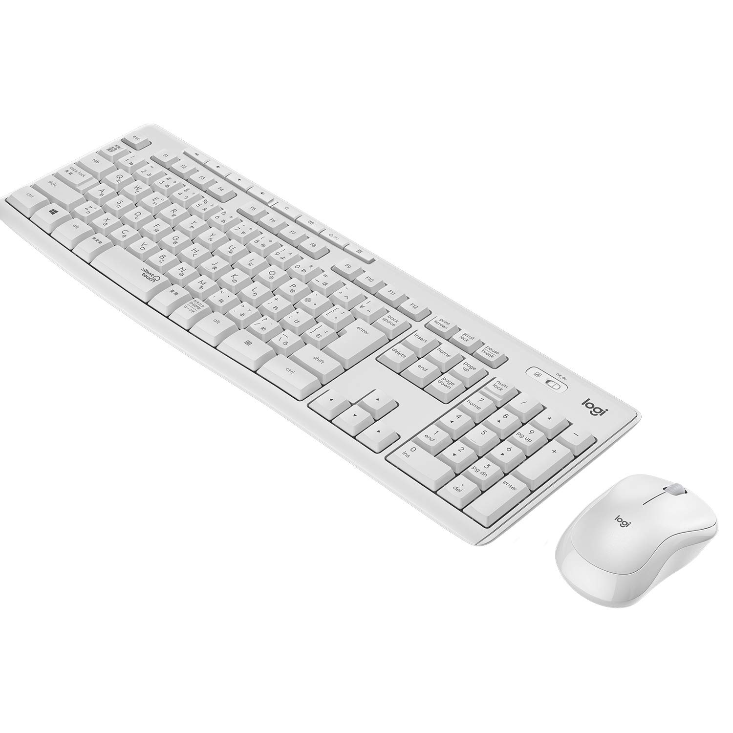 ロジクール ワイヤレスマウス キーボード セット MK295OW 静音 耐水 無線 USB接続 Unifying非対応 MK295 オフホワイト 国内正規品商品画像