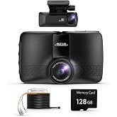 Magellan 4K+4K Dash Cam Front Rear, Dual STARVIS 2, 128GB Card, GPS, WiFi | WiFi, GPS, HDR Night Vision, 24H Parking Mode, Cable Included