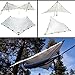 Rolling Fox Tarp Shelter Waterproof Lightweight Camping and Survival Tarp Shelter (Cream, 360x280 cm)