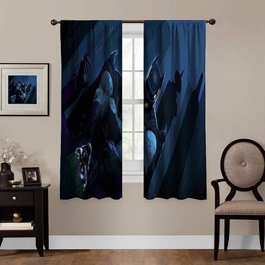 Amazon Com Loruoaine Backout Draperies For Chidren Bedroom Batman