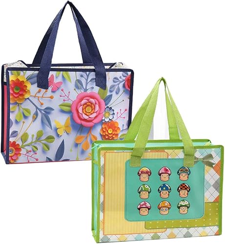 Amazon Co Jp エコバッグ 買い物バッグ 不織布 収納 ギフトバッグ 特大 手提げ ファスナー 大 おしゃれ かわいい 漫画パターン 誕生日 祝日 クリスマス ギフトバッグ プレゼントバッグ 多機能 不織布 非透明 防水 小物入れ 2点 セット 文房具 オフィス用品