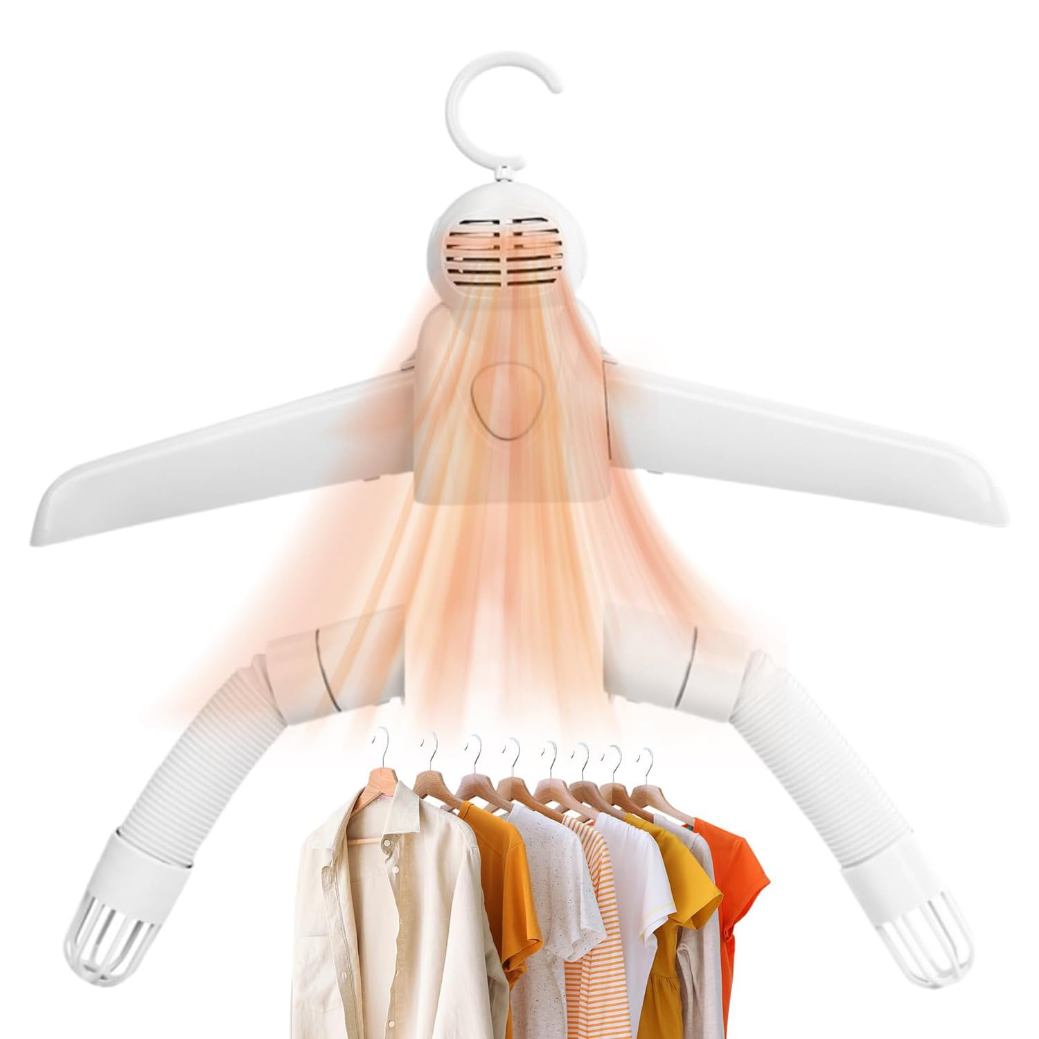 Kioxiuin RV Portable Electric Clothes Dryer Rack with Quick-Drying, Adjustable Temperature Low Noise