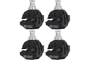 NOENNULL 5 Pcs Insulation Piercing Connector 1KV No Peeling Piercing Clamp High Low Voltage Cable Splitter (Black-1)