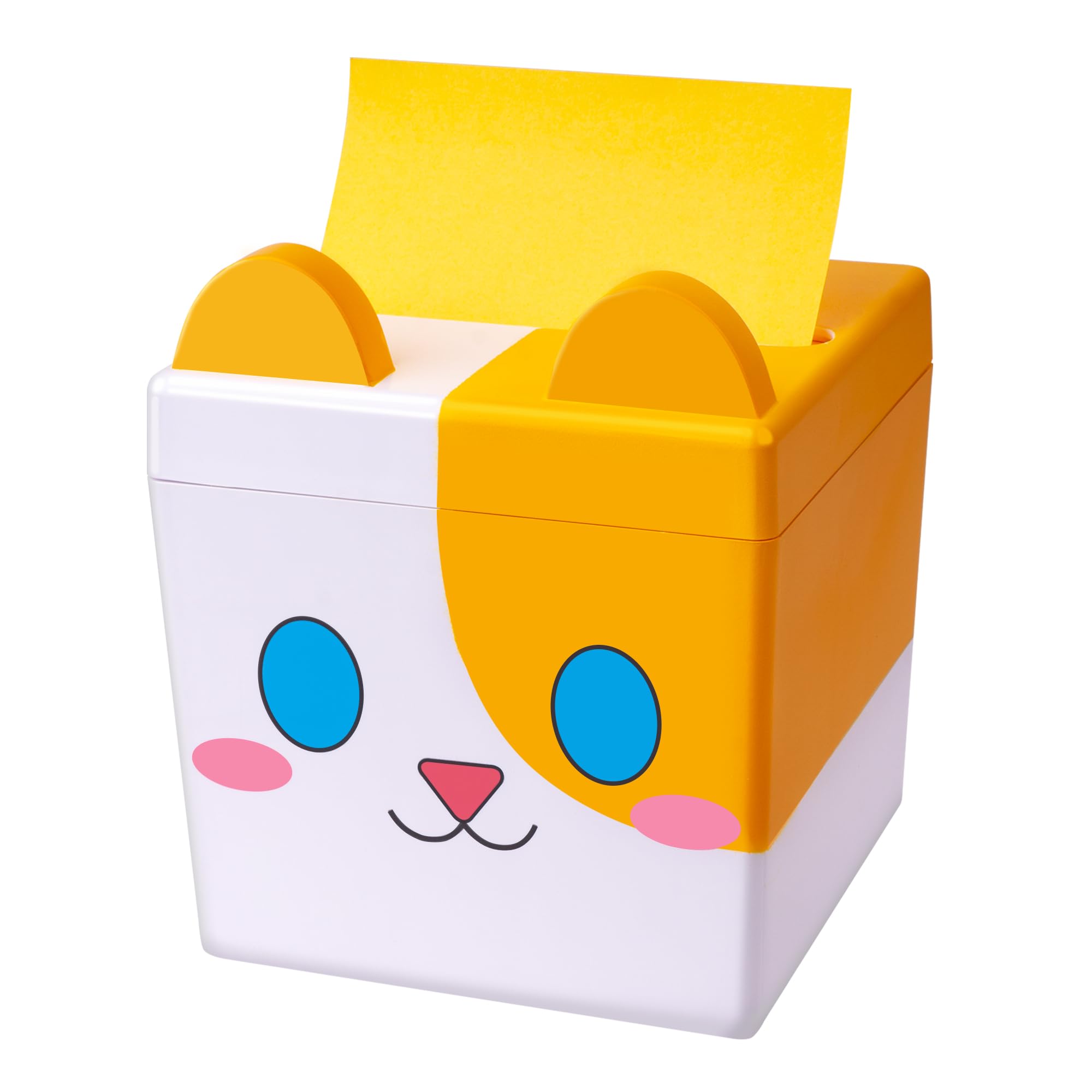 Dormercy Pop-up Notes Dispenser, 3x3 in, Magnetic Design, Cute Cat, Large Capacity (Patent Registering)