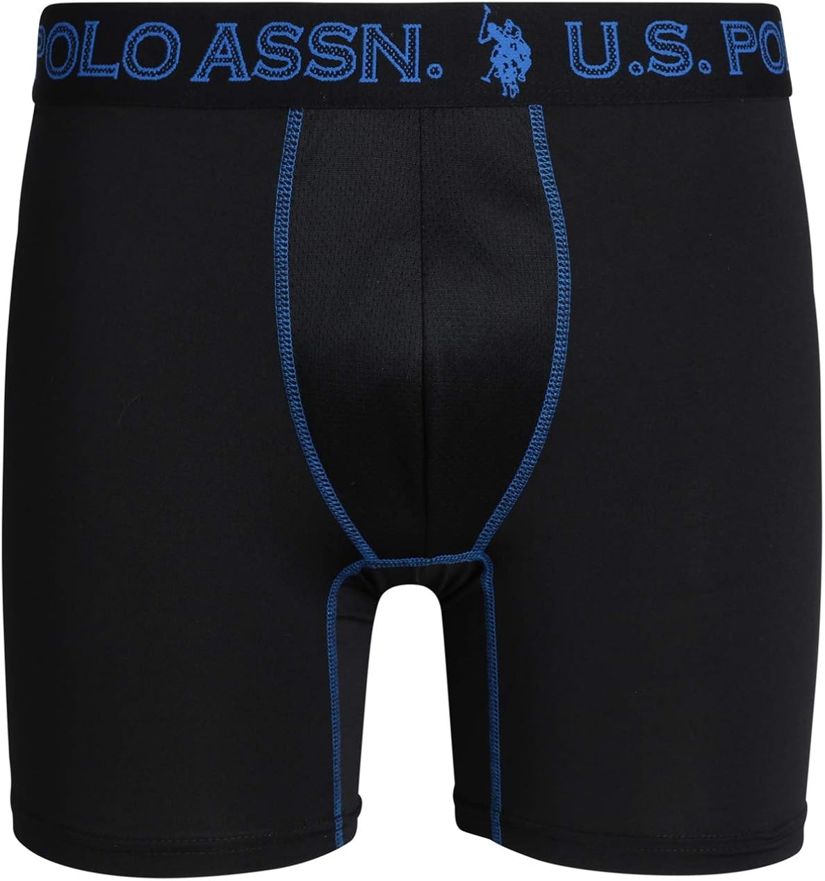 U.S. Polo Assn. Mens’ Quick Dry Performance Boxer Briefs (3 Pack), Black/Black/Black, Size Small' at  Men’s Clothing store