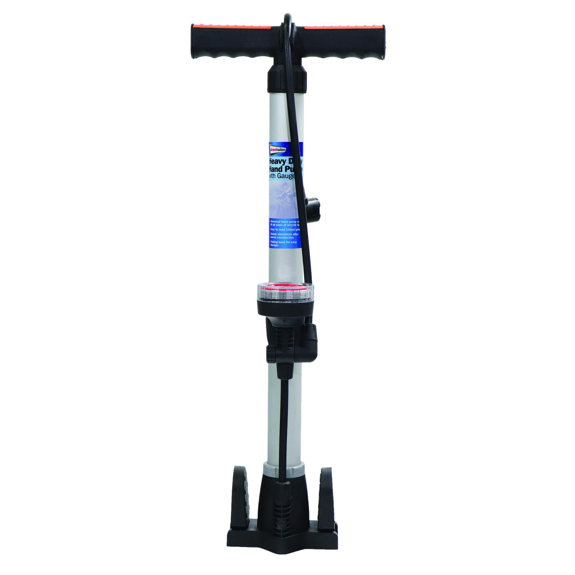 Streetwize SWHPG Hand Pump with Gauge