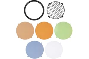 Westcott Twist Lock Mount Grid and Gel Pack for FJ80 - Includes 30-Degree Honeycomb Grid and (2) CTO, CTB, Window Green, Diff