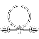COCHARM Spike Septum Rings 16G Unique Septum Jewelry Surgical Steel Helix Daith Earrings for Women Dainty Daith Piercing Jewelry