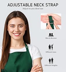 Syntus 2 Pack Adjustable Bib Apron Waterdrop