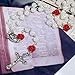 Rosary Beads 8mm White Flowers Beads With 6 pcs Rose And Metal Cross