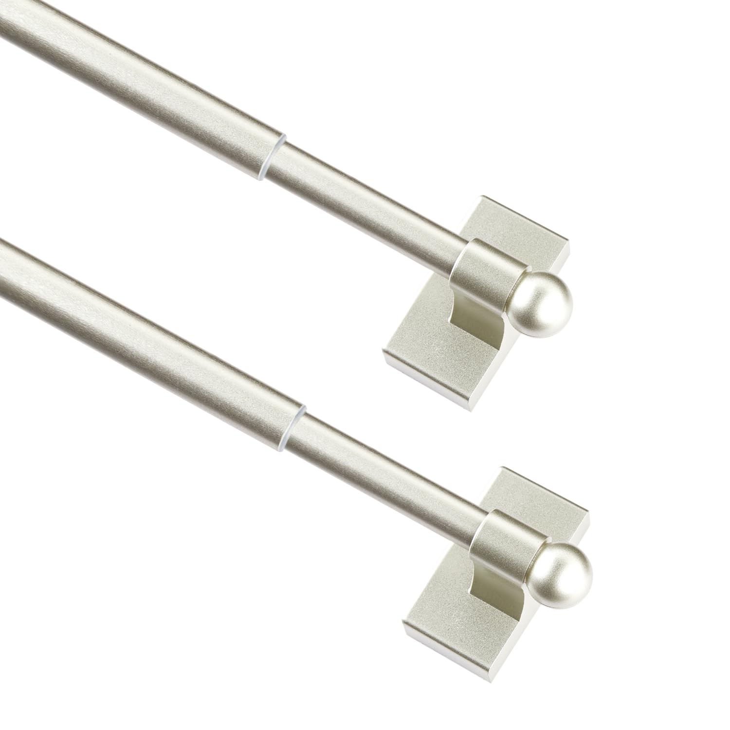 Photo 1 of Multi functional hanging pole?Magnetic Curtain Rods for Metal Doors?No tools required,Multi-Use Adjustable Appliance for Windows Iron Steel Places?16-28 Inch?2 Pack,Nickel