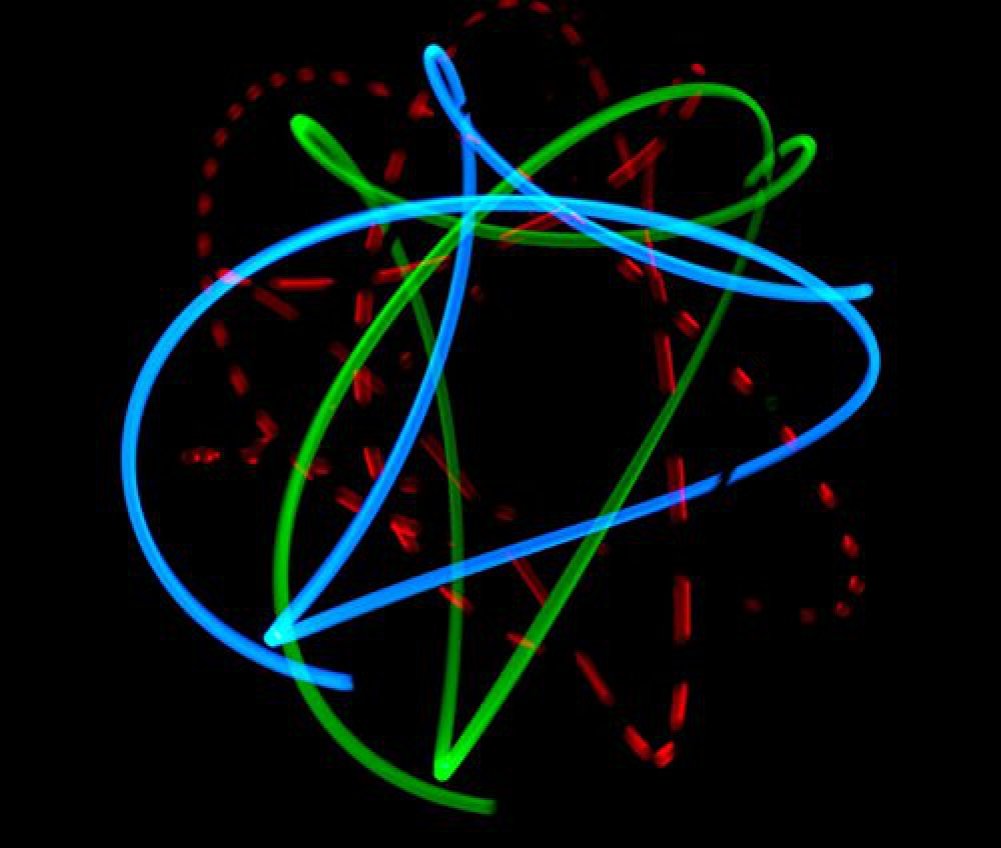 GloFX Exclusive Trans Morph 6-Led Orbit - Lights Spinning Lightshow Orbital Toy Rave Light