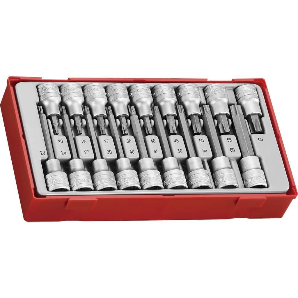Tengtools TTTX18 Modular Trays Glasses - 18 Pieces - Torx Screw Organizer - Variety Pack