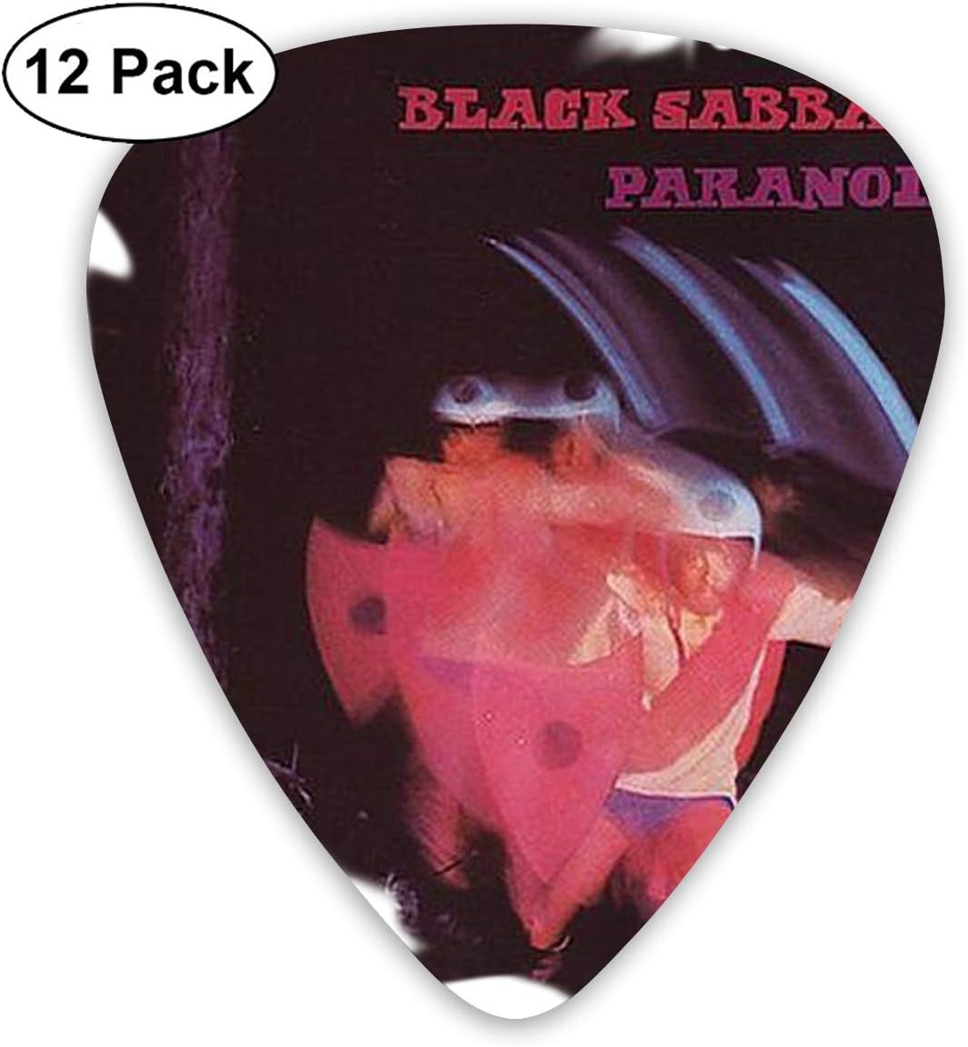 Davida Black Sabbath Celluloid Guitar Picks Plectrums (12 Pack) for Electric Guitar, Acoustic Guitar, Mandolin, and Guitar Bass