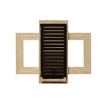 4 Inch By 10 Inch White Oak Wood Flush Mount Vents With Damper