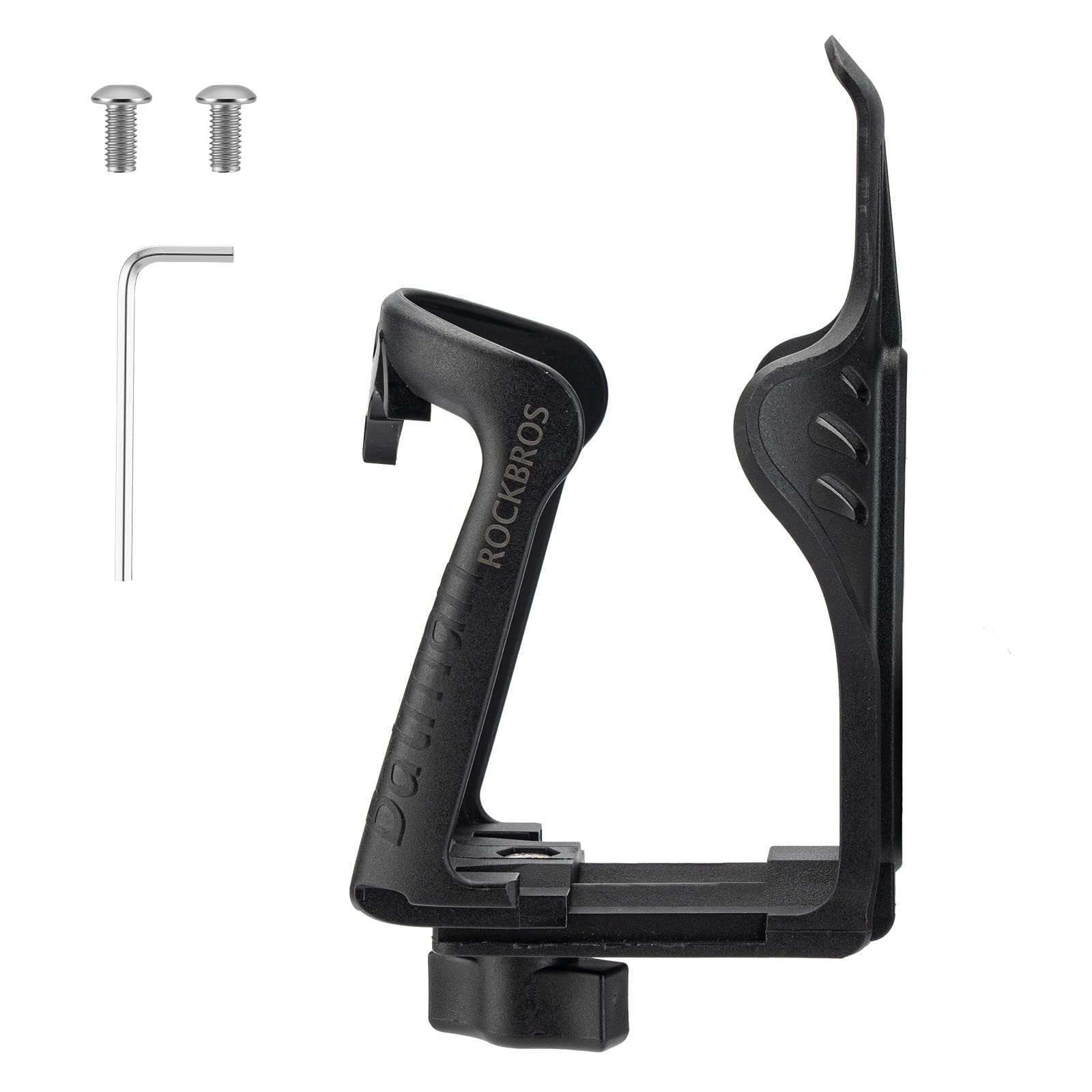 ROCKBROS Motorcycle Water Bottle Holder Bicycle Bottle Cage Adjustable 5.5-8.5cm Bike Drinks Holder Motorbike Cup Holder for E-bikes Mountain Road Bikes with 3 Models Black