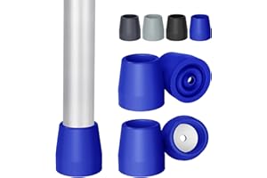 supregear Walker Tips, 4 Pcs Universal Walker Commode Replacement Tips Fit Walkers with 1 Inch (25 mm) Shaft Walker Accessory