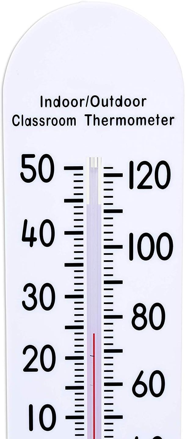 Learning Advantage Indoor/Outdoor Classroom Thermometer Large for