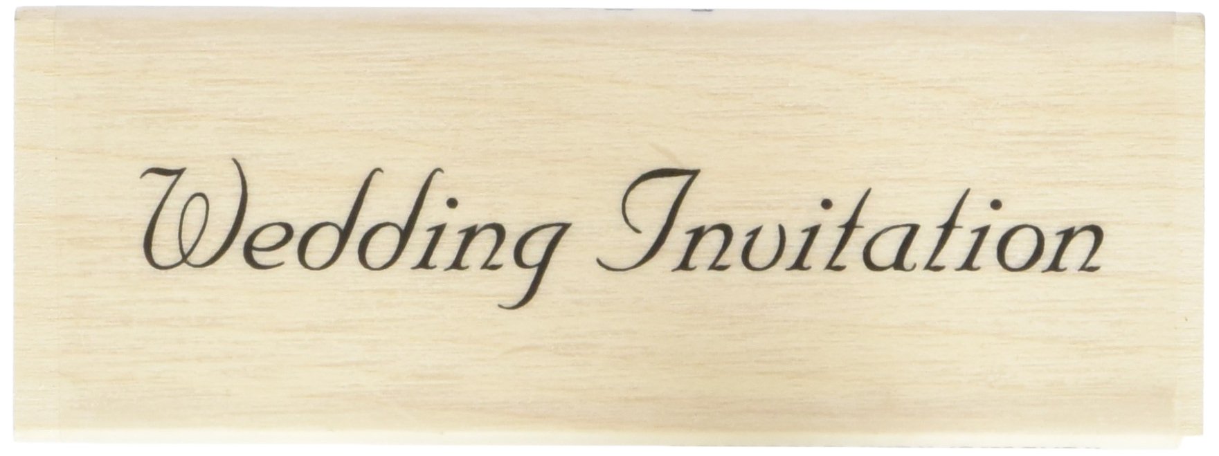 Art Stamps 12 x 72 mm Wedding Invitation Fun Stamp, Black