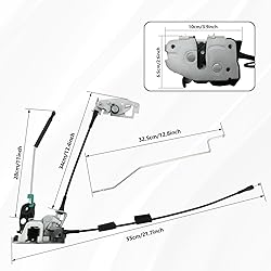Blycorul Rear Door Latch Assembly with Cable