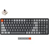 Keychron K4 Wireless Bluetooth/USB Wired Gaming Mechanical Keyboard, Compact 100 Keys 96% Layout RGB LED Backlit Gateron G Pr
