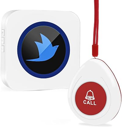 SINZUX Personal Alarm for Elderly 1 UK Receiver Waterproof Transmitter